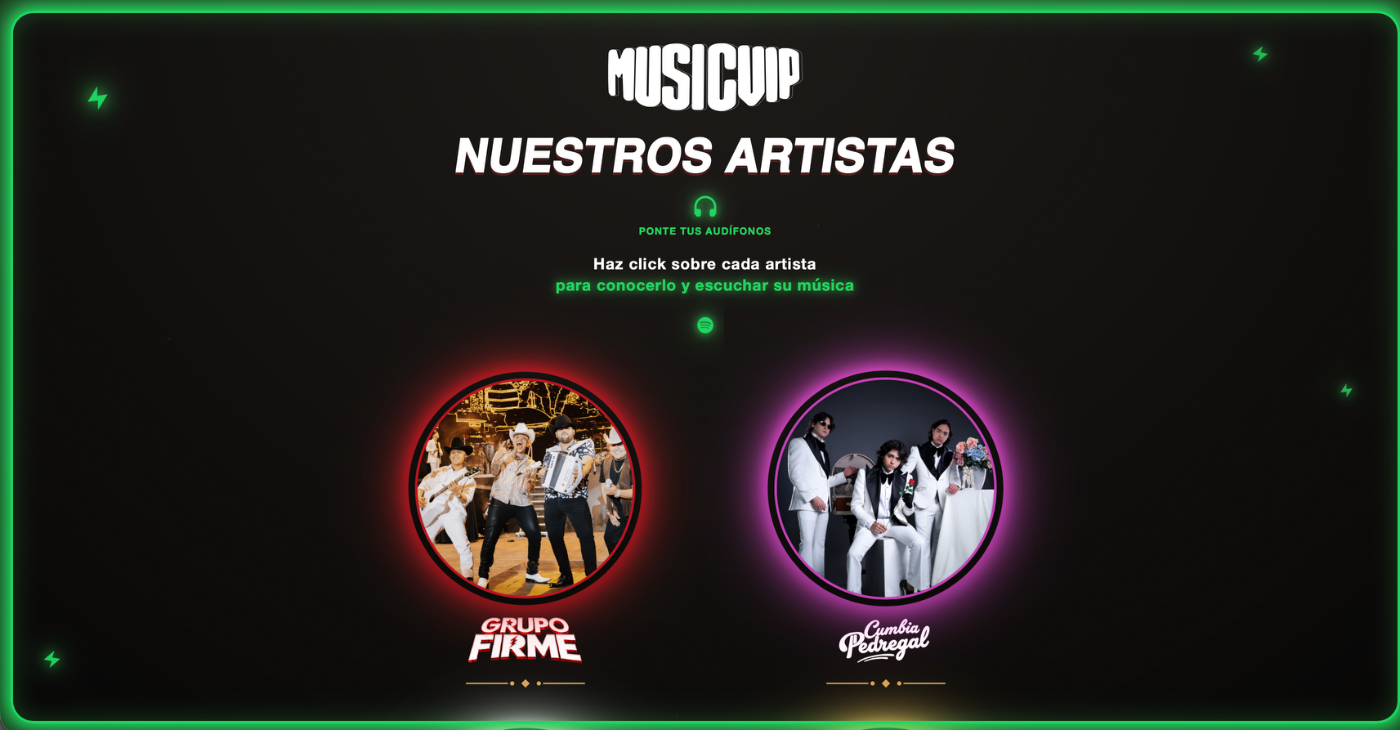 MusicVIP artistas